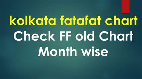 kolkata ff ghosh babu old chart|Navigating the 6 : Exploring Kolkata FF Ghosh Babu Old Chart.